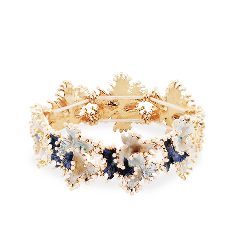 2 Bracciali Elastici Con Perline E Ciondolo Gatto – Chiusura Magnetica A Cuore, Distanziatori Dorati Con Strass, Gioielli Donna Alla Moda